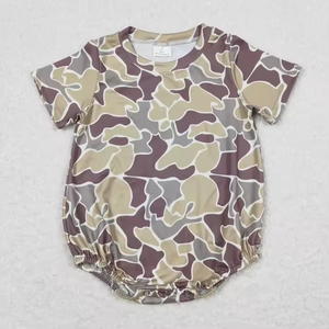 Ropa de Bebé de 0 a 2 Años, Mono de Verano con Estampado de Camuflaje, Mono Informal de Manga Corta para Bebé, Mono Tipo Romper - Product Image 3