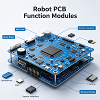 Placa de Circuito Impreso para Robot IA, Ensamblaje de PCB Personalizado, Placa PCBA SMT, Placa de Circuito de Control Inteligente para Robot de Servicio AGV Industrial