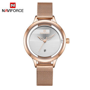NAVIFORCE 5014 Luxury Brand Ladies Watch Fashion Elegant Women Quartz Calendar <span class=keywords><strong>orologio</strong></span> da polso impermeabile semplice <span class=keywords><strong>orologio</strong></span> <span class=keywords><strong>bracciale</strong></span> - Product Image 4