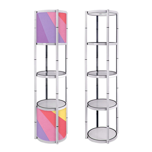Escaparate plegable de alta calidad, pantalla de aluminio, fácil de instalar, Torre giratoria emergente para <span class=keywords><strong>Expo</strong></span> - Product Image 5