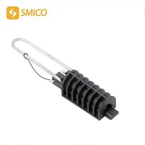 SMICO STD pa66 wedge type plastic nylon plus fiber glass anchoring clamp for insulated LV ABC cable