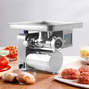 Picadora de Carne Semiautomática K5-128, Maquinaria Metálica Multifuncional, Bomba para Triturar Carne Congelada, Alto Rendimiento 300kg/h - Product Image 1
