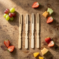 Brochettes de barbecue simples à deux dents, durables, écologiques, jetables, en bambou non traité, sûres pour les fêtes