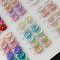 ZRKGEL Rainbow 36 Couleurs Gel UV/LED Effet Œil de Chat Magnétique Scintillant Effet Clair de Lune Haute Pigmentation Soak Off Kit de Vernis Gel pour Salon
