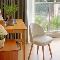 Vente en gros de meubles de maison chaise de salon en tissu velours élégant de loisirs modernes