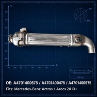 Pendingin EGR untuk Mercedes-Benz Actros / Arocs  OE A4701400575 / A4701400475  A4701400675