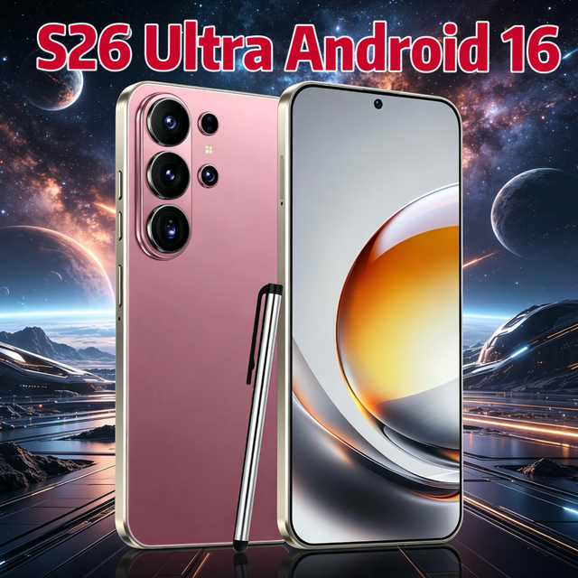 22GB+2TB S26 Ultra Android 16 7.3 inch Cellphone Smartphone Unlocked Dual Card 8000mAh 78+108MP 5G WIFI Cheap Mobile Phones