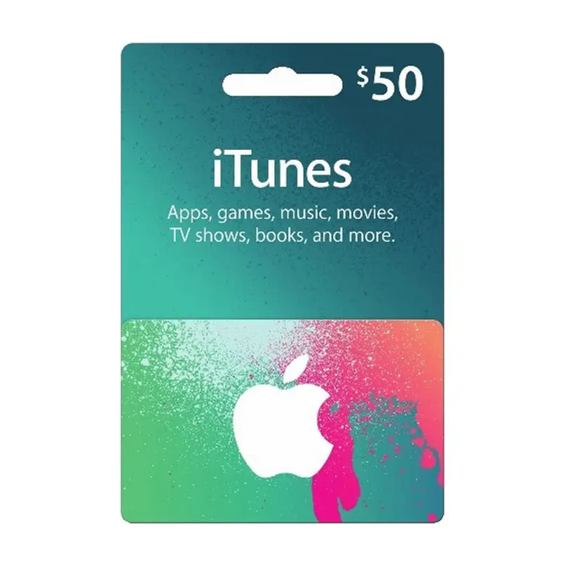 App mağaza ve iTunes hediye kartı $50 abd hesabı sadece