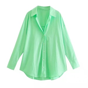 Nouvelle chemise décontractée blanche pour le printemps 2026, coupe ample, manches longues, en coton, idéale pour les trajets quotidiens - Product Image 5