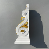 Moulure murale étanche en mousse de polyuréthane PU Gemei, imitation colonne romaine moderne, poutre dorée, tête de poutre, trompe d'éléphant, effet plâtre
