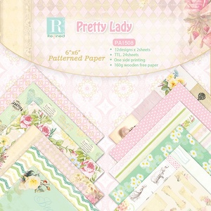 Thème Pretty Lady <span class=keywords><strong>rose</strong></span> Soft Style 24 feuilles 6 "x 6" <span class=keywords><strong>papier</strong></span> cartonné pour <span class=keywords><strong>scrapbooking</strong></span> - Product Image 2
