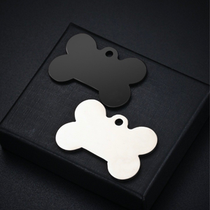 Металлическая идентификационная бирка для собак Yin'an OEM ODM на заказ, из титановой стали, нержавеющая сталь, с защитой от потери, подвесное украшение, с тиснением - Product Image 3