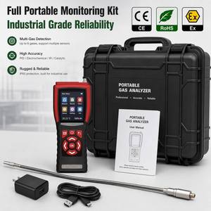 เครื่องตรวจจับก๊าซหลายชนิดแบบพกพา EA700 ชนิดดูดแบบปั๊ม, ตรวจจับ CO2, NH3, CO, O2, H2S, ก๊าซไวไฟ - Product Image 6