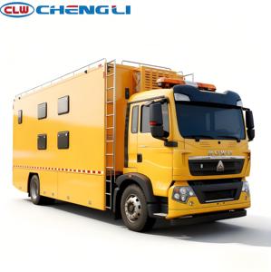 รถบรรทุกแคมป์ปิ้ง Sinotruk Howo 8 ที่นั่ง รุ่น Clw 4x2 บำรุงรักษาง่าย พร้อมเตียงพับได้ สำหรับการผจญภัยกลางแจ้งและการเดินทางบนถนน - Product Image 3