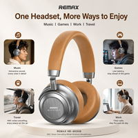 Casque sans fil REMAX RB-980HB avec annulation du bruit ANC, casque de jeu pour musique stéréo HiFi 5.4, écouteurs IPX4