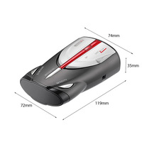 XRS9880 Car Speed Electronic Dog Car Mobile Speed Detector 360 ° Laser radar rilevatore di accelerazione allarme inglese russo