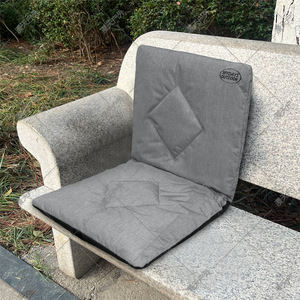 Mydays Outdoor Portable Camping Pillow Grey <b>Rectangular</b> Quilted Oxford Cloth <b>Cushion</b> For Outdoor Use - Product Image 4