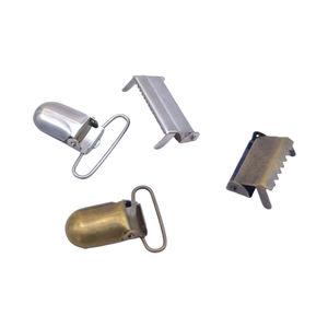 Clips <span class=keywords><strong>de</strong></span> tirantes <span class=keywords><strong>de</strong></span> Metal redondos plateados <span class=keywords><strong>de</strong></span> 25mm <span class=keywords><strong>de</strong></span> alta calidad, soportes <span class=keywords><strong>de</strong></span> chupete <span class=keywords><strong>de</strong></span> hierro fuerte al por mayor - Product Image 2