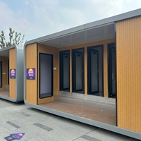 Toilettes publiques personnalisées, écologiques et de luxe, pour parcs extérieurs, chantiers de construction, attractions touristiques, toilettes mobiles en métal