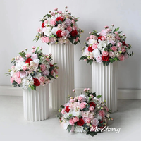 Arrangement de centre de table de mariage rose artificielle centres de table pour la décoration de mariage