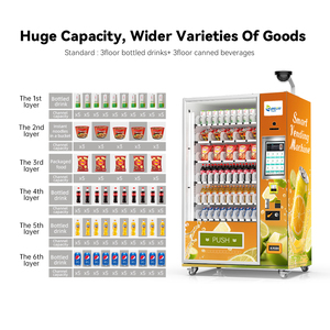 2026年最新型自動販売機 24時間営業 大容量キャビネット 無人自動販売機 食品・飲料用 屋外設置 - Product Image 4