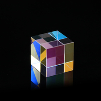 Prix d'usine – Prisme optique en verre BK7 transparent 20x20x20mm X-Cube avec revêtement antireflet pour usage décoratif et emballage cadeau