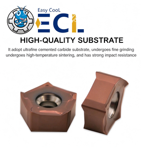 Inserto de Fresado de Carburo ECL PNMU090508, Poligonal de Doble Cara con 10 Arestes y Recubrimiento de TiN para Corte de Alta Velocidad - Product Image 4
