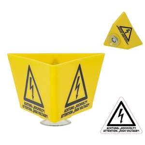 KS เครื่องมือ-117.0222 A-ยืนด้วยสัญลักษณ์ฟ้าผ่าและถ้วยดูด-ป้าย4042146886823และการรักษาความปลอดภัย - Product Image 2