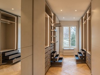 Armoire de rangement en bois sur mesure haut de gamme, dressing populaire pour chambre à coucher, vente chaude pour le rangement des vêtements