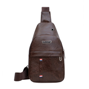 <span class=keywords><strong>Sac</strong></span> <span class=keywords><strong>de</strong></span> poitrine minimaliste <span class=keywords><strong>pour</strong></span> <span class=keywords><strong>homme</strong></span> <span class=keywords><strong>en</strong></span> <span class=keywords><strong>cuir</strong></span> PU imperméable, toutes saisons, <span class=keywords><strong>pour</strong></span> l'extérieur, <span class=keywords><strong>sac</strong></span> bandoulière personnalisé avec logo - Product Image 4