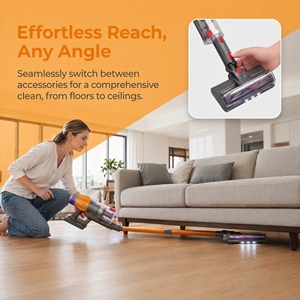Cordless Stick <b>Vacuum</b> Cleaner PV18, Strong Suction Lightweight <b>Handheld</b> <b>Vacuum</b> with HEPA Filter for Carpet Floor Pet Hair - Product Image 6