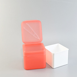 Bán buôn 250ml sinh thái thân thiện vuông <span class=keywords><strong>PP</strong></span> đôi tường hai mặt nhựa mỹ phẩm container Kem <span class=keywords><strong>Jar</strong></span> với lật Top cap - Product Image 2