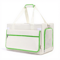 Sac à dos de transport pour animaux de compagnie Oxford style bus à deux étages pour chats et chiens, portable, respirant, grande capacité