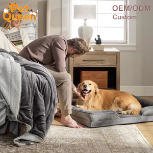 Cama para Mascotas de Tela con Patrón Sólido para Perros y Gatos Pequeños, Medianos y Grandes, Venta Directa de Fábrica, Venta al por Mayor - Product Image 1