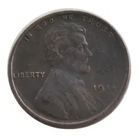 Reproduksi USA Sen Kecil 1914 P/D/S Lincoln Koin Logam Kustom Tembaga