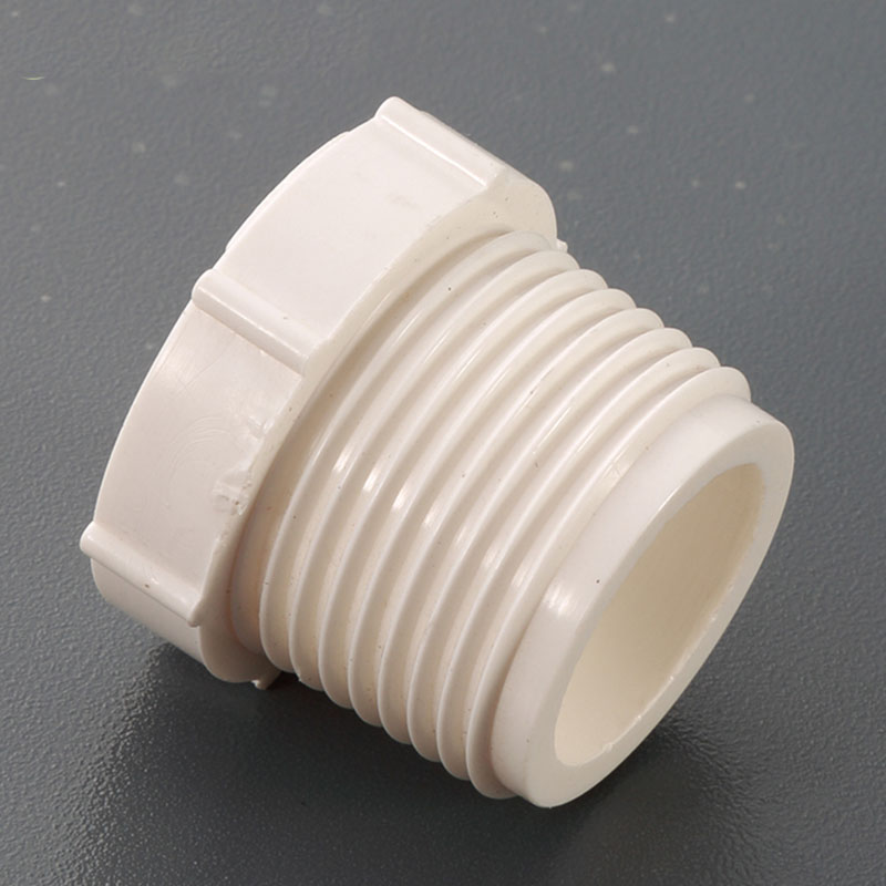 Top supplier schedule 40 1/2 pvc plastic reducing bushing with male threaded pipes and fittings