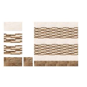 Azulejos de pared de cerámica con diseño de flores, color marrón, esmaltados, 30x60cm - Product Image 1