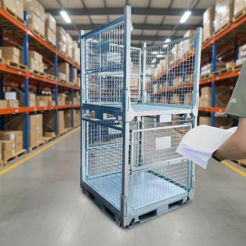 Steel Wire Mesh Stackable Rack with