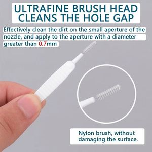 Juego de 10 Cepillos de Limpieza para Ducha, Cepillo de Nailon Antiobstrucción para Cabezal de Ducha, Limpiador de Teclado de Computadora, Herramienta de Limpieza de Polvo para Orificios de Teléfono - Product Image 3