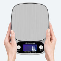 Balance de cuisine numérique en acier inoxydable BALACI EK6005A 5 kg avec alimentation par piles pour la mesure du poids (vente en gros)