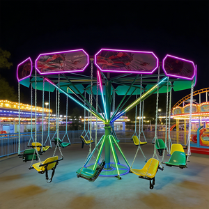 Carrusel de Lujo con Sillas Voladoras de Fibra de Vidrio para Niños, Atracción de Parque de Diversiones - Product Image 1