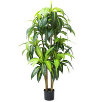Große Nordische Künstliche Dracaena Bonsai Pflanze für Innendekoration, Künstlicher Brasilholz-Baum, Künstliche Grünpflanze als Dekoration, Großhandel