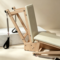Chaise de Pilates réglable en érable blanc, durable, pour studio de Pilates, équipement de gym, fitness, vente en gros, directement de l'usine