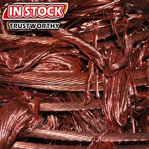 Proveedor de china mill-Berry 99.9% Bright Mill Berry alambre de cobre rojo chatarra cable de cobre desperdiciado en stock