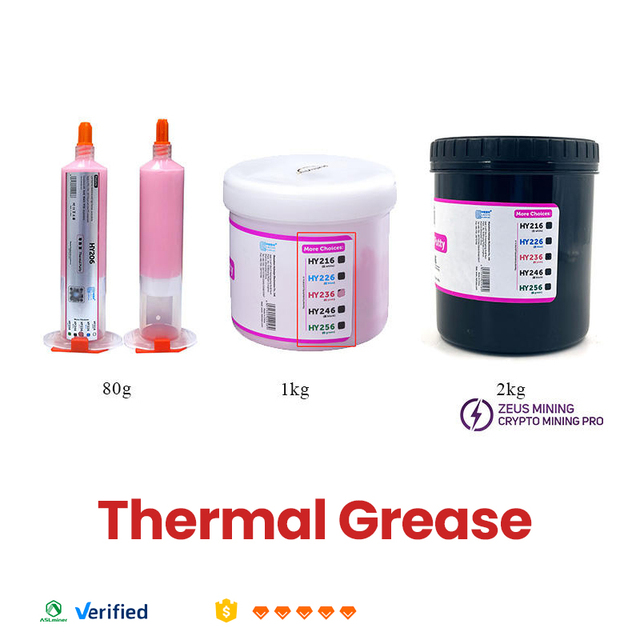 HY236 Thermal Grease 6W/mK CPU GPU ASIC Miner Thermal Paste 80g 1kg 2kg Heat Conductive Silicone Grease