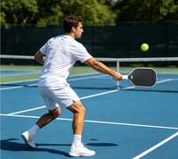 Raket Pickleball Hybrid SiC Surface Raw Carbon Fiber EPP Core 14mm Seri Pro Serbaguna untuk Latihan, Kualitas Tinggi, Produk Terbaru 2026