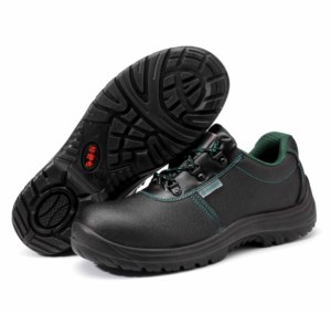 Chaussures de sécurité à coupe basse pour hommes en cuir véritable de haute qualité Anti-Smash bottes d'usine de Construction de Protection des pieds de travailleur léger - Product Image 4