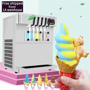 Kolice Freeは米国に出荷ETL NSF5ホールミキサーソフトクリームマシン/アイスクリームマシン/ヨーグルトアイスクリームマシン