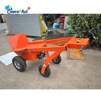 Chariot à main électrique à 4 roues robuste avec treuil pour soulever des châteaux gonflables