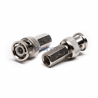 Conector BNC Macho Recto Tipo Abrazadera RG6 para Antenas y Radios